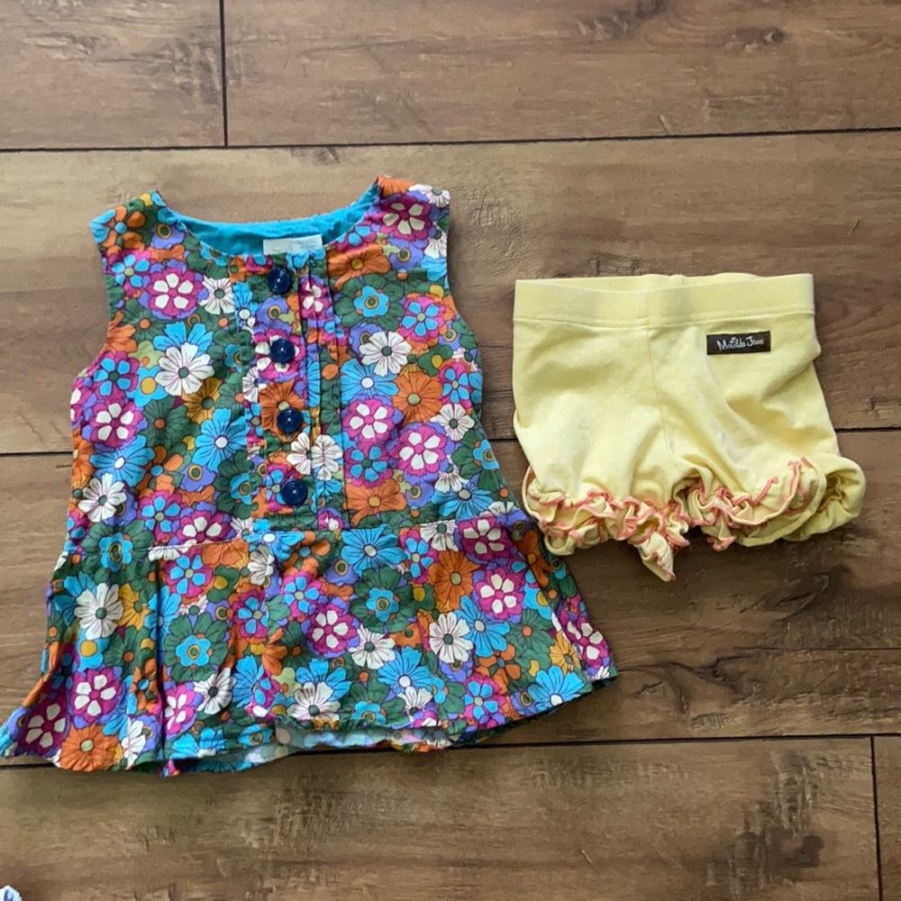 Matilda Jane Paint by Numbers Tank Ruffle Shorts 2